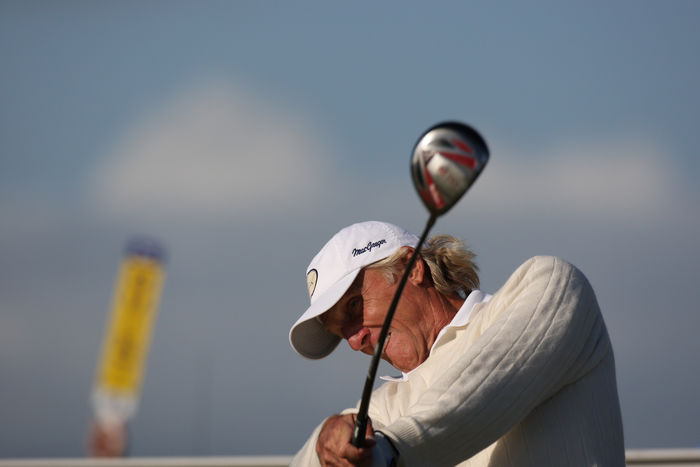 2008 British Open, Day 3 Greg Norman Driver Shot Greg Norman  AUS , JULY 19, 2008   Golf : Greg Norman of Australia in action during the third round of the 137th Open Championship at Royal Birkdale Golf Club, Southport, England.  Photo by Koji Aoki AFLO SPORT   0008 