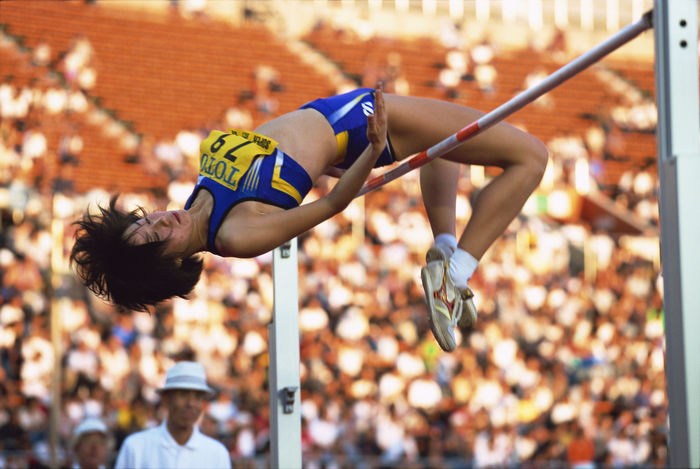 Miki Imai, SEPTEMBER 19, 1998 - Athletics : during women's High Jump at the 1998 TOTO International Track and Field Meet in Japan. Shinichi Yamda/AFLO) [0348].