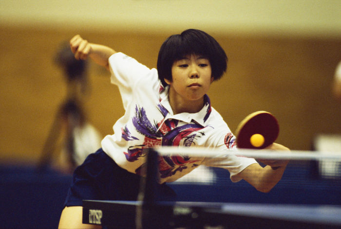 1998 High School Athletic Meet Ai Fujinuma, August 11, 1998   Table Tennis : during the All Japan Inter High School Championship in Japan,  Photo by Shinichi Yamada AFLO   0348 .