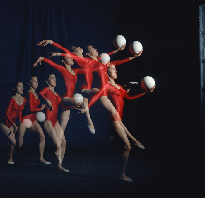 Hiroko Yamasaki, 1980's - Rhythmic Gymnastics : Sequence Shot, (Photo by Shinichi Yamada/AFLO) [0348].
