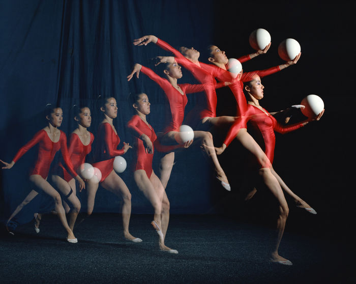 Hiroko Yamasaki, 1980's - Rhythmic Gymnastics : Sequence Shot, (Photo by Shinichi Yamada/AFLO) [0348].