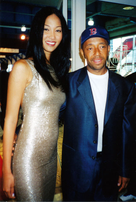 Russell Simmons Kimora Lee and Russell Simmons, Jul, 1999 : Kimora Lee and Russell Simmons for his roast. Chelsea Piers, NYC, USA. July 1999  Photo by Celebrity Vibe AFLO   2361 