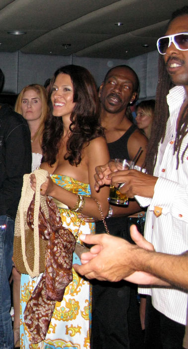 Paul Allen Party in St Barth. Eddie Murphy, Dec 30, 2008 : Eddie Murphy with girlfriend. Paul Allen Party. Octopus Yacht. St. Barth, Caribbean. Tuesday, December 30, 2008.  Photo by Celebrity Vibe AFLO   2361 