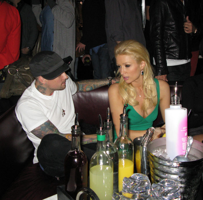 Paris Hilton fighting with boyfriend Benji Madden at Nylon Party. Benji Madden and Paris Hilton, Nov 11, 2008 : Paris Hilton and boyfriend Benji Madden fighting. Paris Hilton was fighting all night with boyfriend Benji Madden, she ignored him by turning her back on him while she was sitting on the table and talking and dancing with her girlfriends. Also at the party was her brother,  Barron Nicholas Hilton, and sister Nicky Hilton who came to support her. Nicky Hilton also had a fight with her boyfriend, David Katzenberg, because he wanted to leave and she didn  39 t, so he left around 12 a.m. That gave Nicky the opportunity to dance away with her sister Paris and brother Barron Hilton. DJ AM, was the DJ for the night. Paris Hilton Party for Nylon Magazine.Foxtail Nightclub. West Hollywood, CA, USA. Tuesday,  November 11, 2008.  Photo by Celebrity Vibe AFLO   2361 