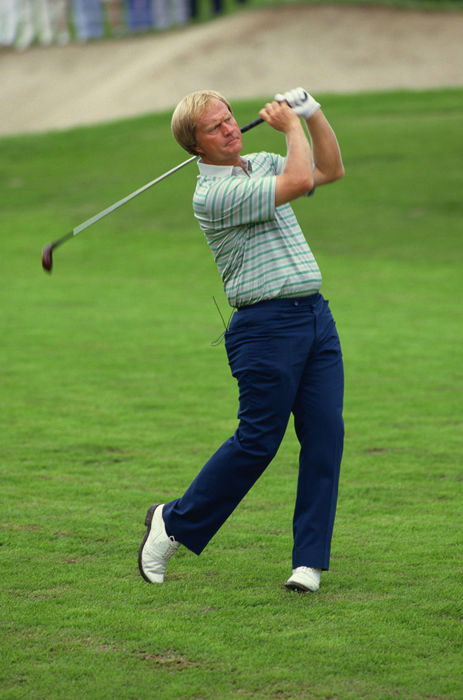 1990s Jack Nicklas Fairway Wood Shot Jack Nicklaus, Circa 1990   Golf :  Photo by AFLO   0243 
