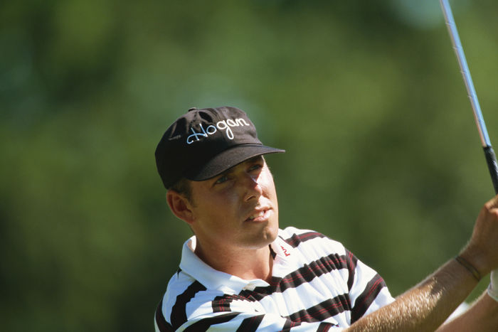 Justin Leonard, August 1997 - Golf : Justin Leonard during the PGA Championship at the Winged Foot Golf Course at Mamaroneck, New York, USA.(Photo by AFLO) [0309]
