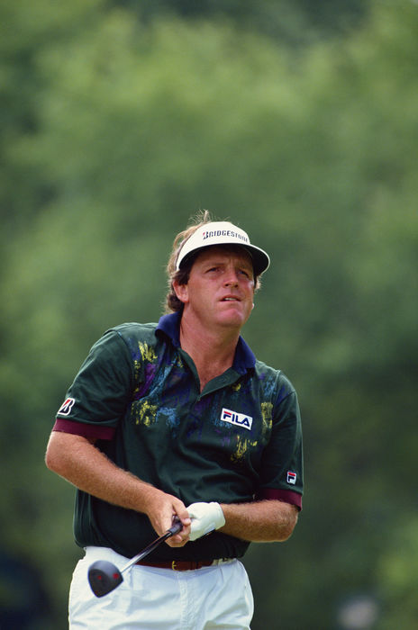 Mark Calcavecchia (USA), AUGUST 13-16, 1992 - Golf : Mark Calcavecchia of USA in action during the 74th PGA Championship at Bellerive Country Club in St. Louis, Missouri, USA. (Photo by AFLO) [0309]
