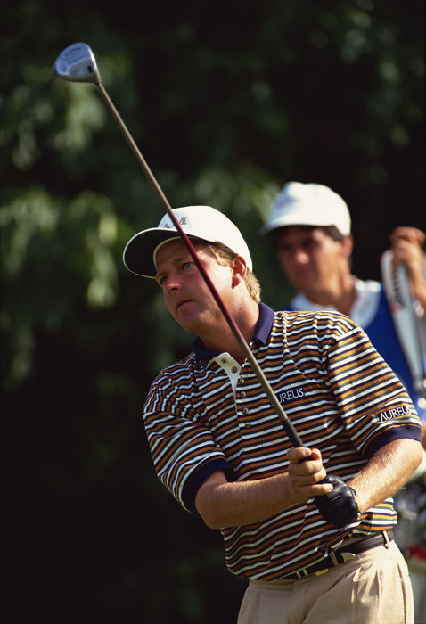 Mark Brooks (USA), AUGUST 1992 - Golf : Mark Brooks of USA in action during the 74th PGA Championship at Bellerive Country Club in St. Louis, Missouri, USA. (Photo by AFLO) [0309]