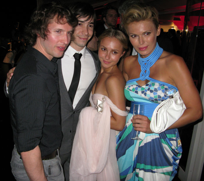 62nd Cannes International Film Festival  2009  James Blunt and Justin Long and Hayden Panettiere and Diane Jenkins, May 21, 2009 : amfAR Cinema Against AIDS Post Party. Eden Rock Restaurant at Hotel Du Cap. 2009 Cannes Film Festival. Cap D  39 Antibes, France. Thursday, May 21, 2009  Photo by Celebrity Vibe AFLO   2361 