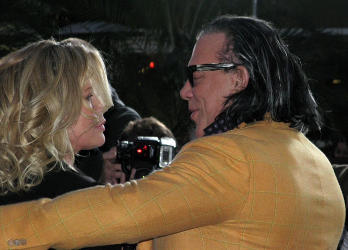 Kim Basinger and Mickey Rourke, Apr 16, 2009 : The Informers LA Premiere. ArcLight Theater. Hollywood, CA, USA. Thursday, April 16, 2009. (Photo by Celebrity Vibe/AFLO) [2361]