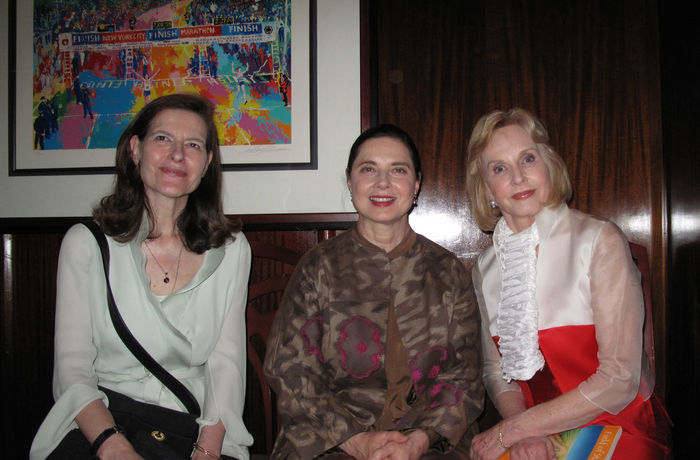 Isabella Rossellini sister, Pia Lindstrom new Sirius XM Book Radio Show Launch Party. Pia Lindstrom and Isabella Rossellini and Isotta Rossellini, May 26, 2009 : Pia Lindstrom, Isabella Rossellini sister, with Isabella Rossellini and her twin sister Isotta Rossellini. Pia Lindstrom s new Sirius XM Book Radio Show Launch Party. Morton s Steakhouse. New York, NY, USA. Tuesday, May 26, 2009.  Photo by Celebrity Vibe AFLO   2361 