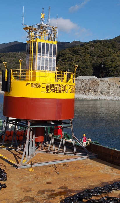 GPS wave meter installed off Owase (about 12 km off Migisaki) for tsunami disaster countermeasures / Mie, (Photo by Mainichi Newspaper/AFLO) [2400].