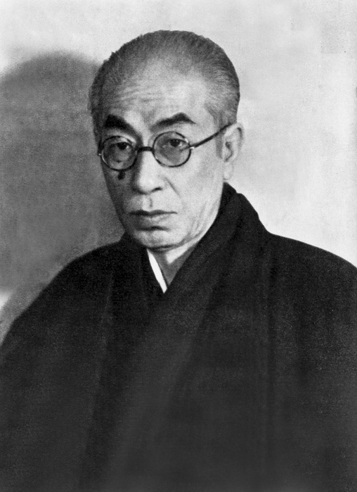 Toson Shimazaki  April 1935  Shimazaki Toson, novelist, established the naturalistic novel with his poetry collection Wakanashu and Bakuhai. 1935  April 