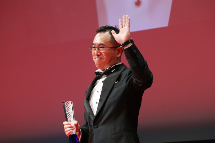 The 30th Tokyo International Film Festival Dong Yue,  November 03, 2017    Director Dong Yue,  speaks  after winning  Award for Best Artistic Conrtribution    for the film  The Looming Storm   during the 30th Tokyo International Film Festival,  closing ceremony,  in Tokyo, Japan on November 03, 2017.   Photo by 2017 TIFF AFLO 