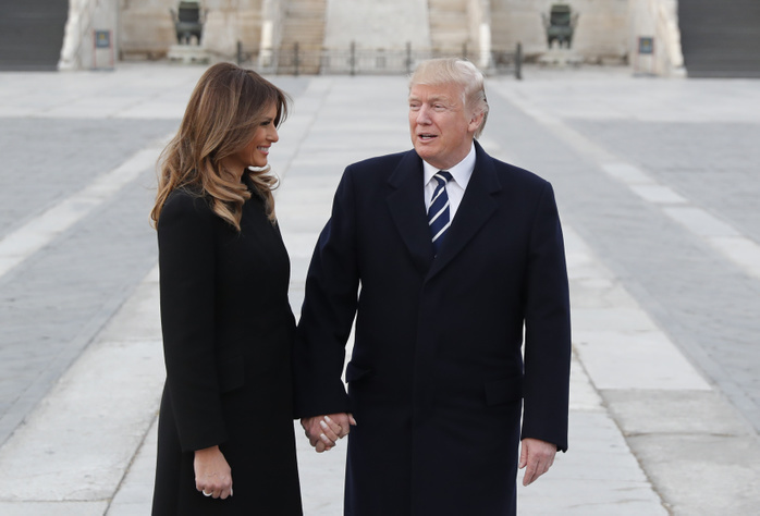 Trump visit China US President Donald Trump and wife Melania come to China for state visit in Beijing, China on 08th November, 2017.