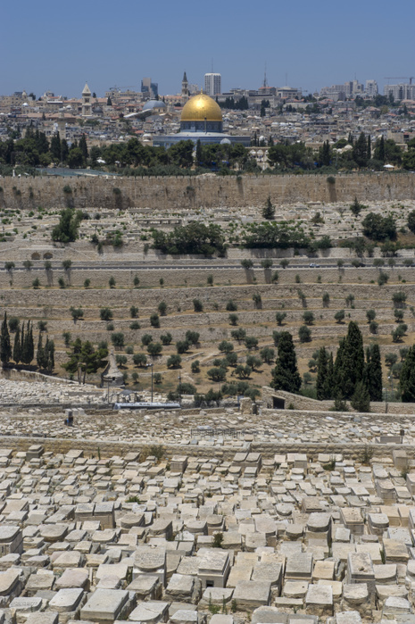 150708 0808   Cityscape of Jerusalem View of Jerusalem and the Dome of the Rock from the ancient Jewish cemetery on the Mount of Olives, Jerusalem, Israel. Photo by DUITS AFLO
