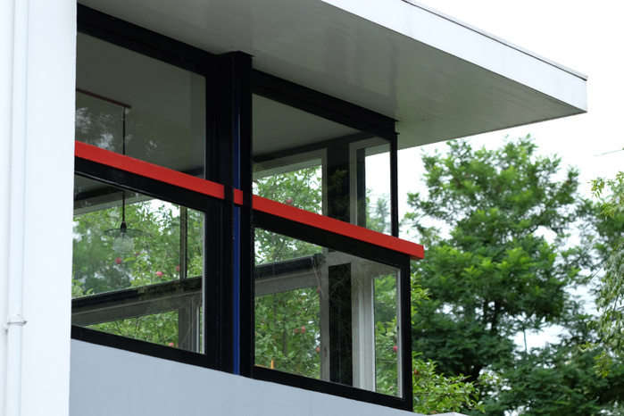 Schrader House, Utrecht, the Netherlands World Heritage The Rietveld Schr der House The Rietveld Schr der House, designed by Dutch architect Gerrit Thomas Rietveld, stands in Utrecht, Netherlands, August 18, 2017. The De Stijl  architecture is a UNESCO World Heritage. Photo by Yuriko Nakao AFLO   