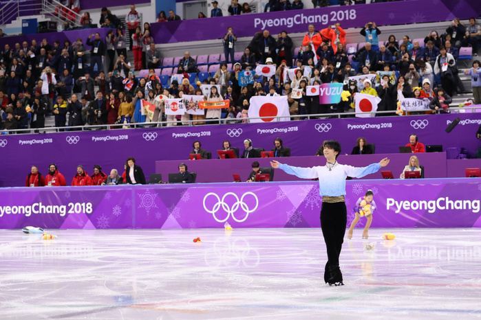 2018 PyeongChang Olympics Figure Men SP Yuzuru Hanyu  JPN , FEBRUARY 16, 2018   Figure Skating : Men s Short Program at Gangneung Ice Arena during the PyeongChang 2018 Olympic Winter Games in Gangneung, South Korea.  Photo by Yohei Osada AFLO SPORT 