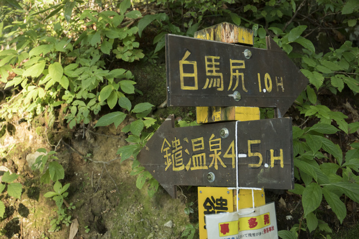 Signboard at the trailhead of Mt.