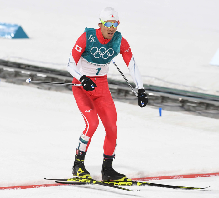 2018 PyeongChang Olympics Nordic Combined Individual Large Hill Akito Watabe finishes fifth at the PyeongChang Olympics, February 20, 2018  photo date 20180220  photo location PyeongChang, South Korea