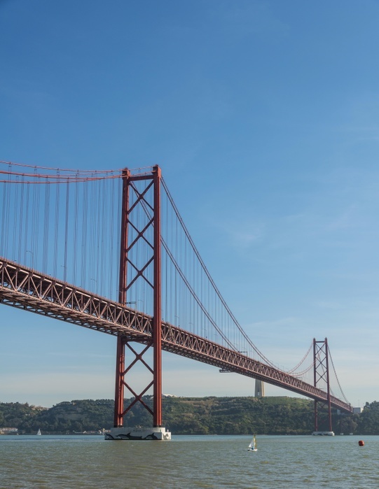 Ponte 25 de Abril, 25th of April Bridge, River Tagus, Lisbon, Lisboa Region, Portugal, Europe