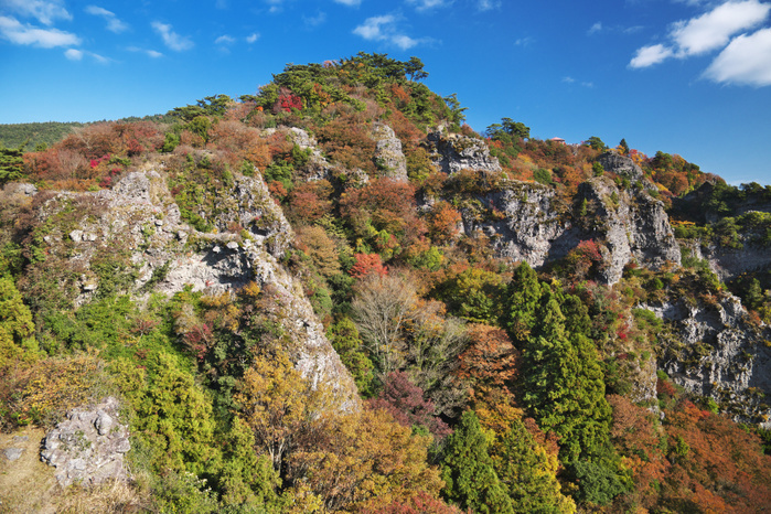 Autumn at Kankakei Gorge from Daikanbou (Shihouzhi), Kagawa Prefecture