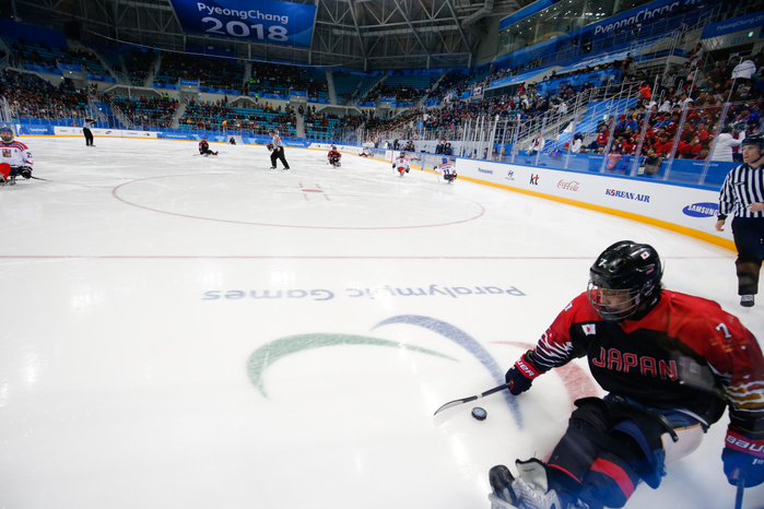 2018 PyeongChang Paralympics Para Ice Hockey Qualifiers Wataru Horie  JPN  March 13, 2018   Ice Hockey :. Preliminary round match between Czech Republic 3 0 Japan at Gangneung Hockey Centre during the PyeongChang 2018 Paralympic Winter Games in Gangneung si, Gangwon do, Korea  Photo by SportsPressJP AFLO 