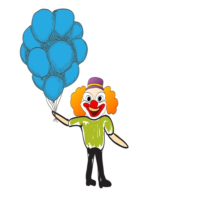 man with balloons happy day rejoices illustration man with balloons happy day rejoices illustration