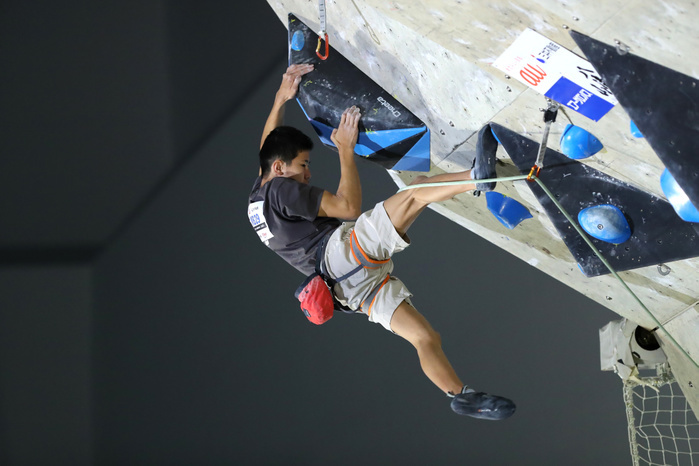 2018 Sport Climbing Japan Youth Championships Lead Competition, Men s Youth B Final Kentaro Maeda, Kentaro Maeda MARCH 26, 2018   Sport Climbing :. Japan youth climbing lead championships 2018 Men s youth B Final at Matsuyamashita park gymnasium in Chiba, Japan.  Photo by JMSCA AFLO 