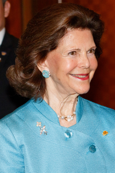 King and Queen of Sweden visit Japan Queen Silvia of Sweden attends the Dementia Forum X on April 24, 2018, Tokyo, Japan. King Carl XVI Gustaf and Queen Silvia are in Japan from April 22 to 25 to celebrate the 150 years of Diplomatic relations between Sweden and Japan.  Photo by Rodrigo Reyes Marin AFLO 