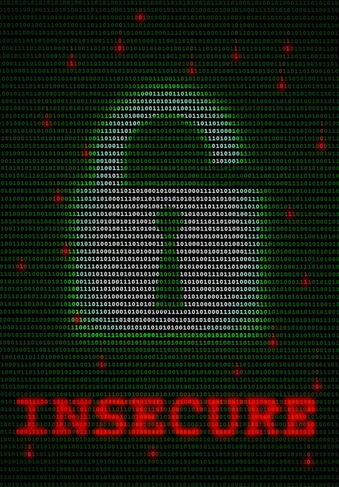 Data insecurity. computer artwork of an unlocked padlock icon on a background of ones and zeros 鈥?binary numbers. this may represent the use of security This may represent the use of security software to protect data and information held on personal computers.