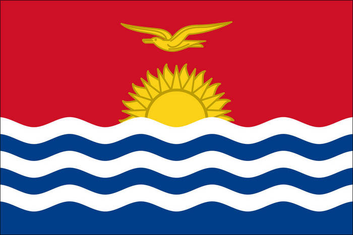 Flag of Kiribati UN standard size  2:3 