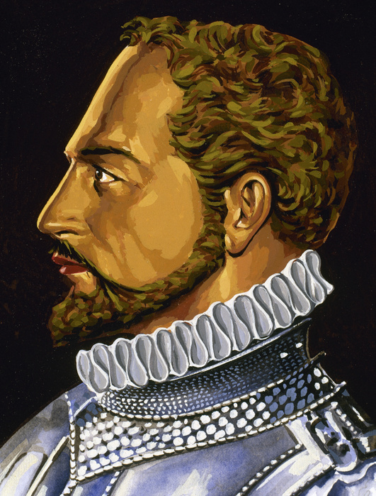 Alonso de Ercilla (1533mi 1594). Spanish nobleman, soldier and epic poet.