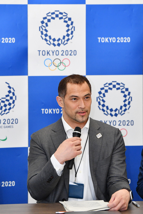 Tokyo 2020 Olympic Games Marathon Walking Course Announcement Press Conference Koji Murofushi MAY 31, 2018   Athletics : Tokyo 2020 Olympic Games Organizing Committee announces the course of Marathon and Race Walk for the Tokyo 2020 Summer Olympic Games in Tokyo, Japan.  Photo by MATSUO. K AFLO SPORT 