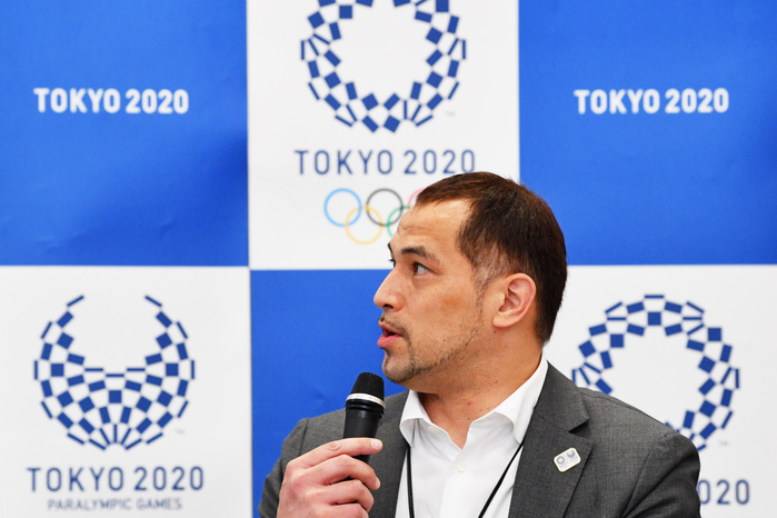 Tokyo 2020 Olympic Games Marathon Walking Course Announcement Press Conference Koji Murofushi MAY 31, 2018   Athletics : Tokyo 2020 Olympic Games Organizing Committee announces the course of Marathon and Race Walk for the Tokyo 2020 Summer Olympic Games in Tokyo, Japan.  Photo by MATSUO. K AFLO SPORT 