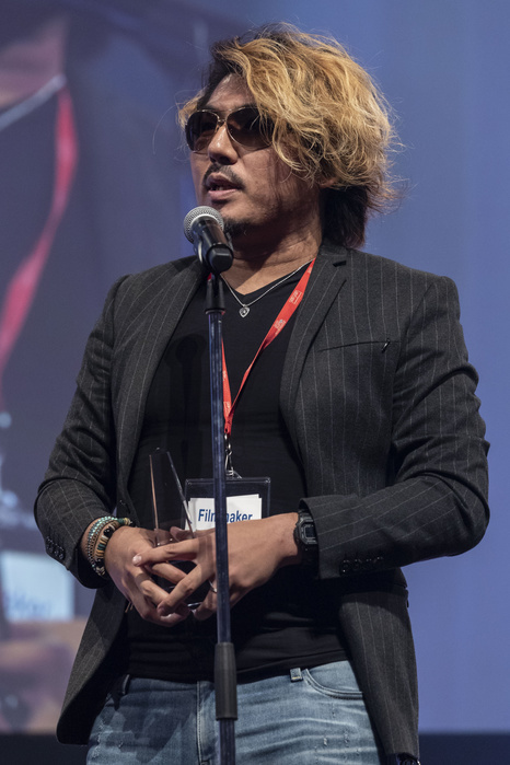 Short Shorts Film Festival   Asia 2018 Award Ceremony Japanese director Hiroki Horanai receives the Cinematic Tokyo Competition Best Short Award   Governor of Tokyo Award for his film   TOKYO COMET   during the Short Shorts Film Festival   Asia 2018  SSFF  Award Ceremony at Jingu Kaikan on June 17, 2018, Tokyo, Japan. SSFF is one of Asia s largest short film festivals held in Tokyo from June 4 to 24.  Photo by Rodrigo Reyes Marin AFLO 