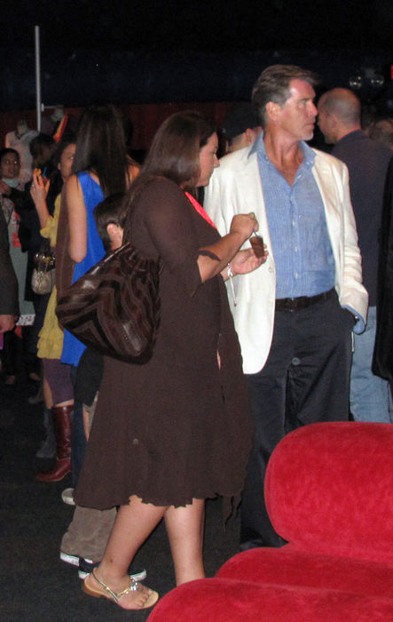 Pierce Brosnan and Keely Shaye Smith, Oct 16, 2009 : Kooza, Circle Du Soleil Opening Mi Show and Post Party.Santa Monica Pier. Santa Monica, CA, USA. October 16, 2009.(Photo by Celebrity Vibe/AFLO) [2361].