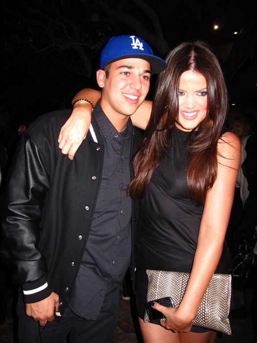 Rob and Khloe Kardashian, Oct 21, 2009 : Lamar Odom launches Rich Soil at Kitson LA. Kitson Men Store.West Hollywood, CA, USA. Wednesday, October 21, 2009. (Photo by Celebrity Vibe/AFLO) [2361]