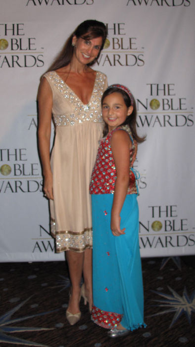 Emily Bear, Oct 18, 2009 : Singer Emily Bear with her mother at the First Annual Noble Humanitarian Awards Inside the Beverly Hilton Hotel Beverly Hills, CA, USA Sunday, October 18, 2009. (Photo by Celebrity Vibe/AFLO) [2361].