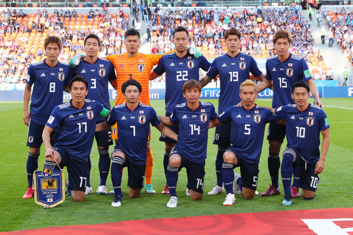2018 FIFA World Cup Japan team group line up  JPN  JUNE 24, 2018   Football   Soccer :. FIFA World Cup Russia 2018 Group H match between Japan 2 2 Senegal at Ekaterinburg Arena, in Ekaterinburg, Russia.  Photo by Yohei Osada AFLO SPORT 