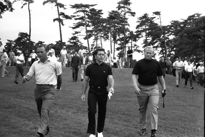 1967 Gary Player Arnold Palmer Jack Nicklas From left, Arnold Palmer, Gary Player, and Jack Nicklaus in Bixley 1967Date unknown  date 19670101  date  date  location unknown