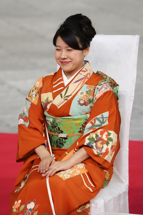 Princess Ayako to become engaged  February 2018 document photo  February 16, 2018, Tokyo, Japan   This picture taken on February 16, 2018 shows Japan s Princess Ayako, the third daughter of late Prince Takamado at the Japan Grand Prix International Orchid Festival at the Tokyo Dome stadium in Tokyo. Princess AyakoPrincess Ayako will marry a businessman of Japan s shipping company Nippon Yusen, NYK Line in October, the Imperial Household Agency announced on June 26, 2018.        Photo by Yoshio Tsunoda AFLO  LWX  ytd 