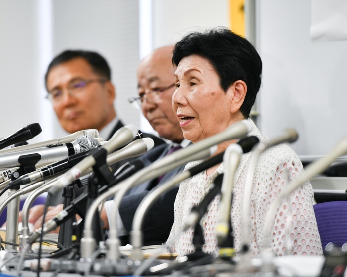 Hakamada case: No decision to reopen the case. Hideko Hakamada Hideko Hakamada, JUNE 11, 2018   Boxing : Iwao Hakamada s elder sister Hideko Hakamada attends a press conference at Bar Association Building in  Photo by Hiroaki Yamaguchi AFLO  Hakamada Case: Defense Lawyers  Debriefing