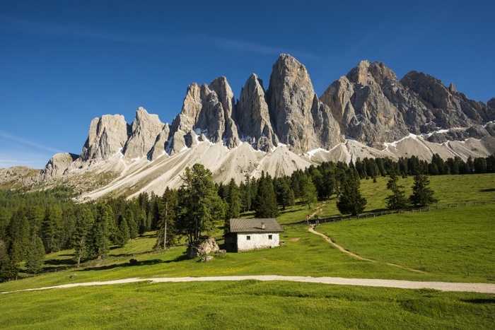 Italy Glatschalm below the Geislerspitzen, Villn sstal, Sass Rigais, Dolomites, South Tyrol, Italy, Europe
