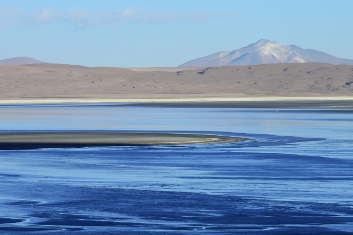 Bolivia Lagoon on the Altiplano, Reserva Nacional de Fauna Andina Eduardo Abaroa, Sur L pez, Potos , Bolivia, South America
