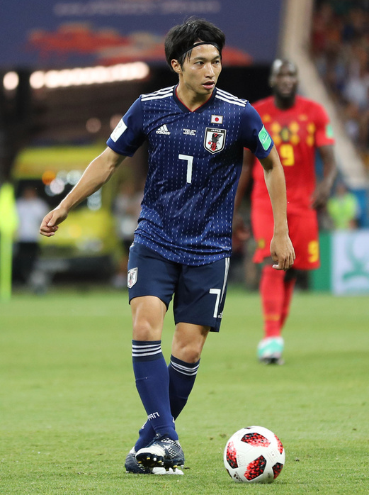 2018 FIFA World Cup Final First Round Gaku Shibasaki  JPN , JULY 2, 2018   Football   Soccer : FIFA World Cup Russia 2018 Round of 16 match match between Belgium 3 2 Japan at Rostov Arena in  Photo by AFLO 