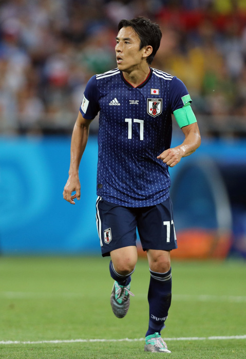 2018 FIFA World Cup Final First Round Makoto Hasebe Makoto Hasebe  JPN , JULY 2, 2018   Football   Soccer : FIFA World Cup Russia 2018 Round of 16 match match between Belgium 3 2 Japan at Rostov Arena in  Photo by AFLO 