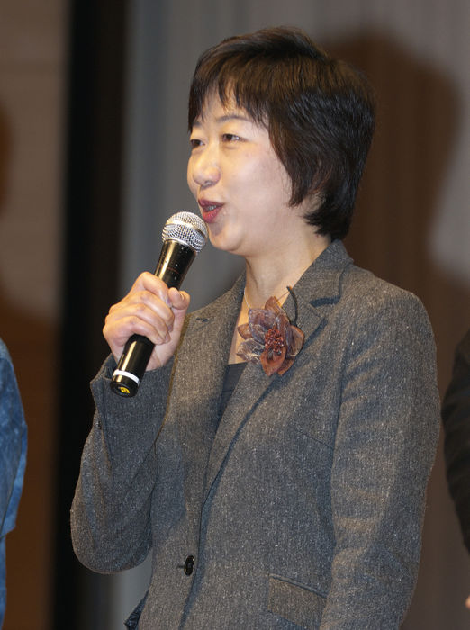 Akane Hinotsume/Akane Asahitsume, Dec 11, 2009 : Japanese original author Akane Hinotsume attends a stage greeting for the film 