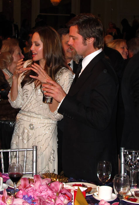 Angelina Jolie and Brad Pitt, Dec 10, 2009 : The UNICEF Ball - Inside The Beverly Wilshire Hotel.Beverly Hills, CA, USA. Thursday December 10, 2009. **EXCLUSIVE**