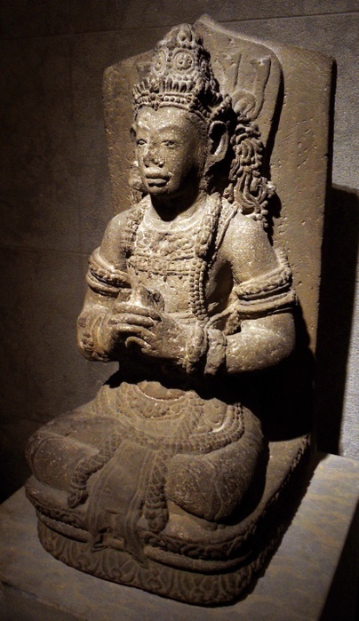 Funerary statue from Indonesia (Java). Hindu religion XV century